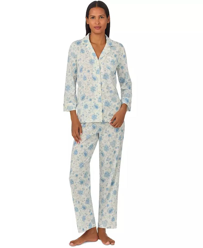 Ralph Lauren Women's 2-Pc. Floral 3/4-Sleeve Pajamas Set 4