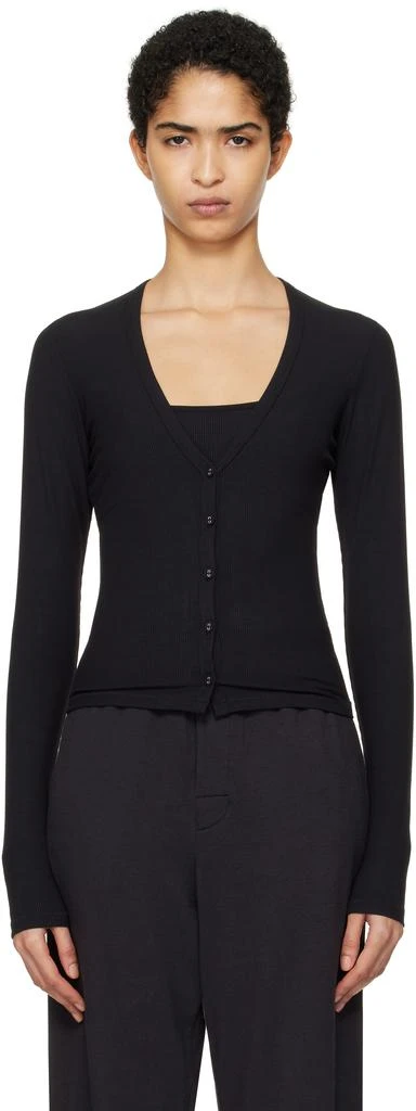 SKIMS Black Soft Lounge Cardigan 1