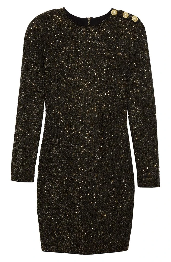 L'Agence Cherry Sequin Long Sleeve Body-Con Minidress 5