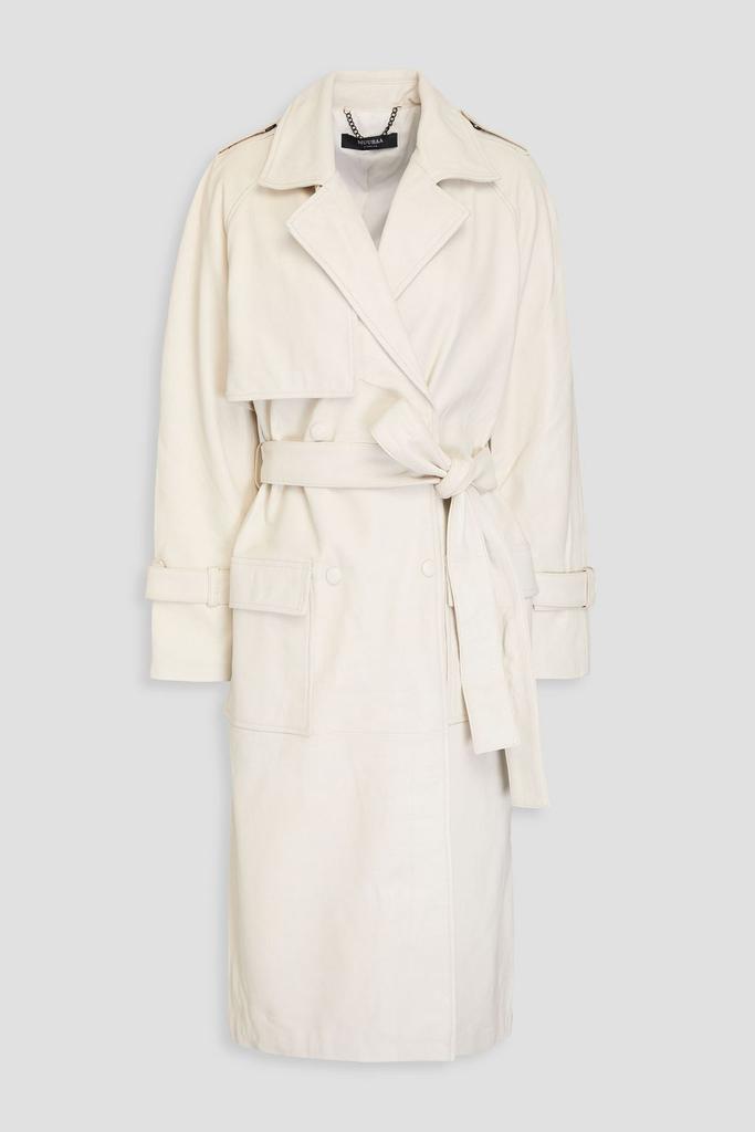Muubaa Hazel leather trench coat