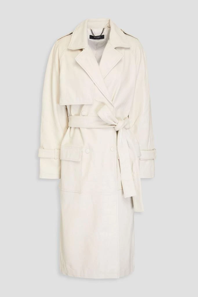 Muubaa Hazel leather trench coat 1
