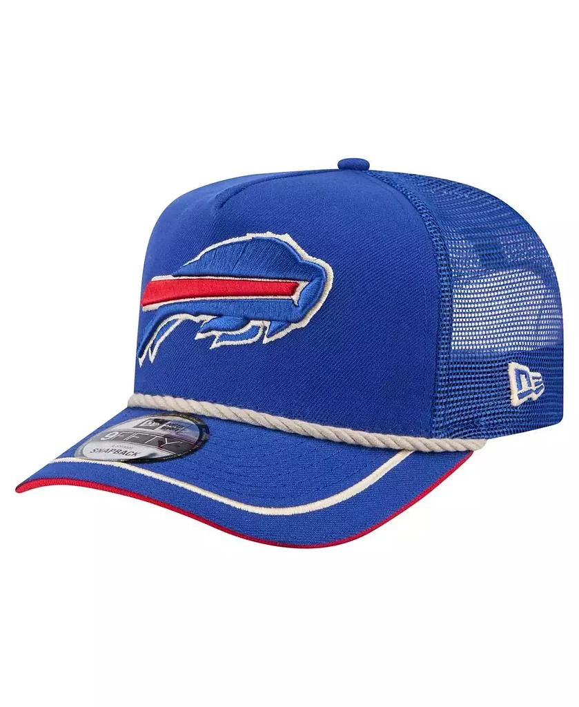 New Era Men's Royal Buffalo Bills Vintage Team Rope A-Frame Trucker 9FIFTY Snapback Hat 1