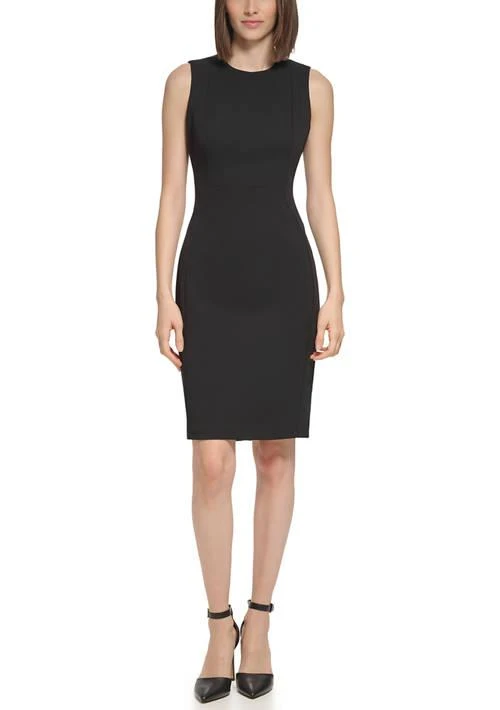 Calvin Klein Klein Womens Sleeveless Sheath Dress 1