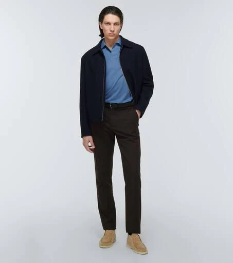 Loro Piana Cotton and silk piqué polo shirt 2