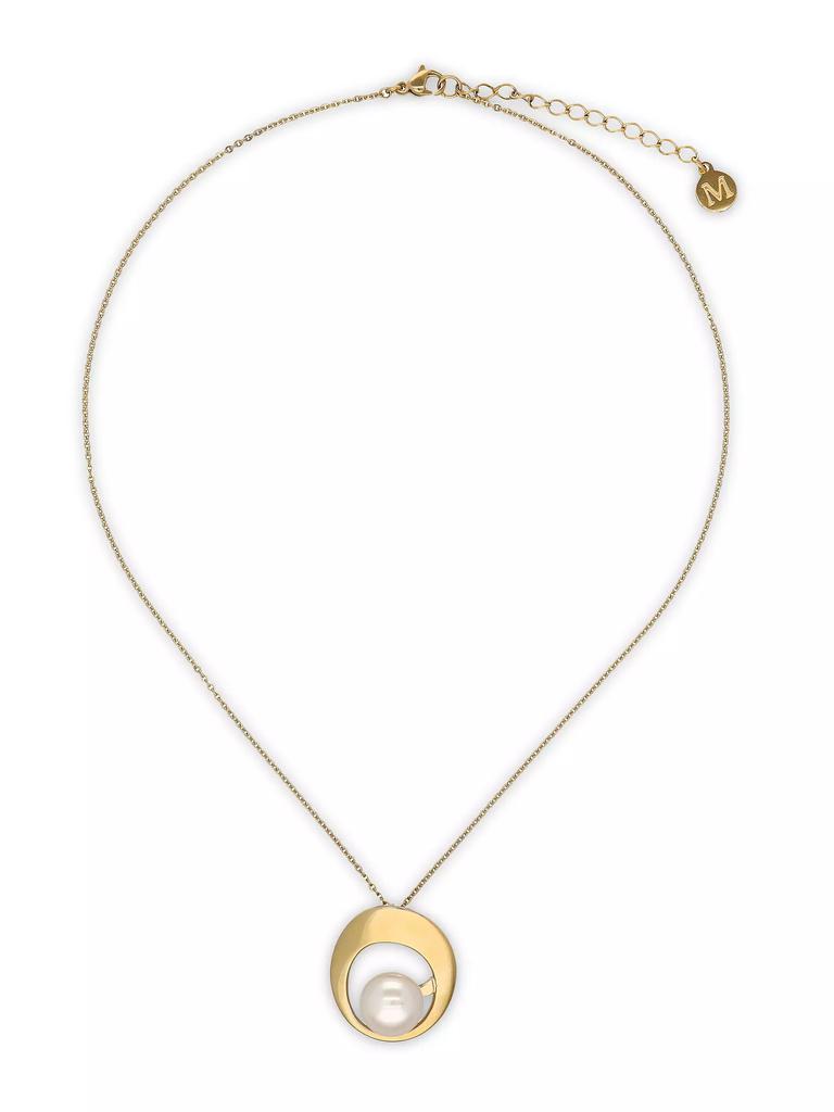 Majorica Petra 18K-Gold-Plated & Mother-Of-Pearl Pendant Necklace