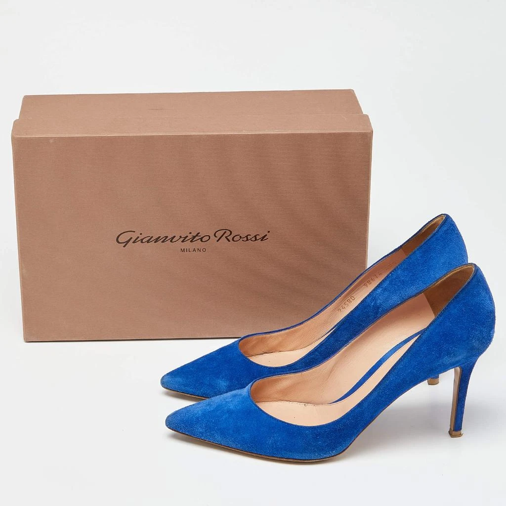 Gianvito Rossi Gianvito Rossi Blue Suede Gianvito 105 Pumps Size 40.5 9