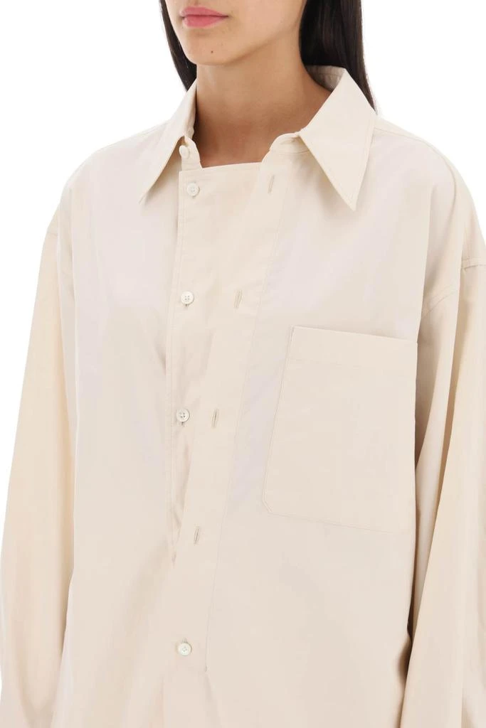 Lemaire oversized shirt in poplin 4