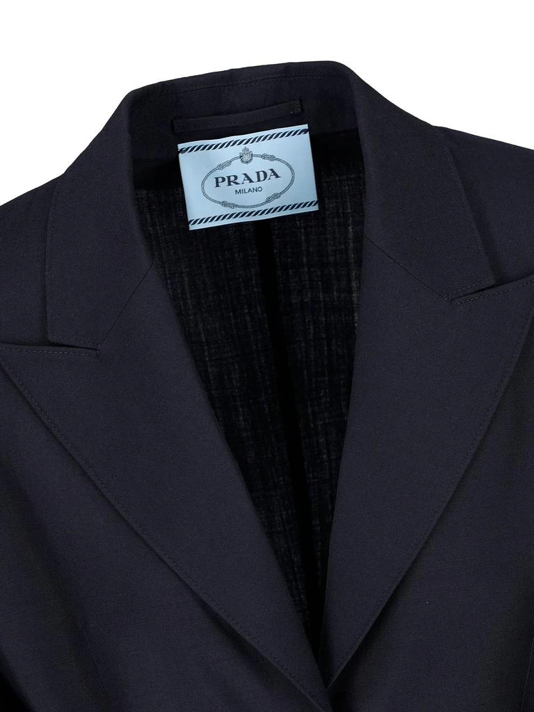 Prada Prada Single-Breasted Belted Shirt Jacket 3
