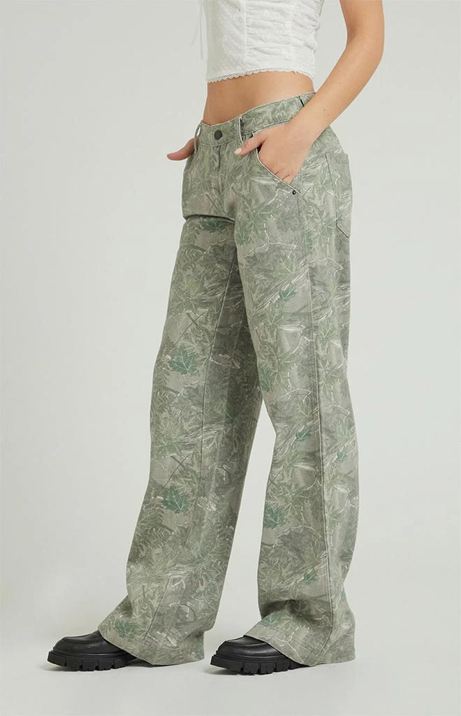 PacSun Tree Camo Low Rise Baggy Pants 3