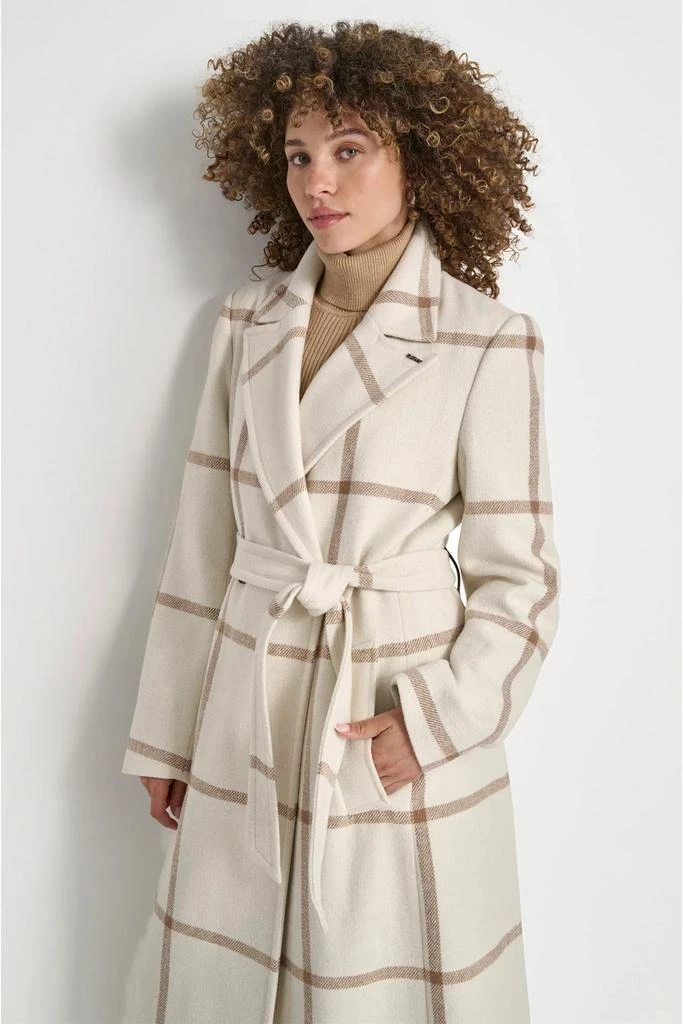 DKNY WOOL WRAP COAT 5