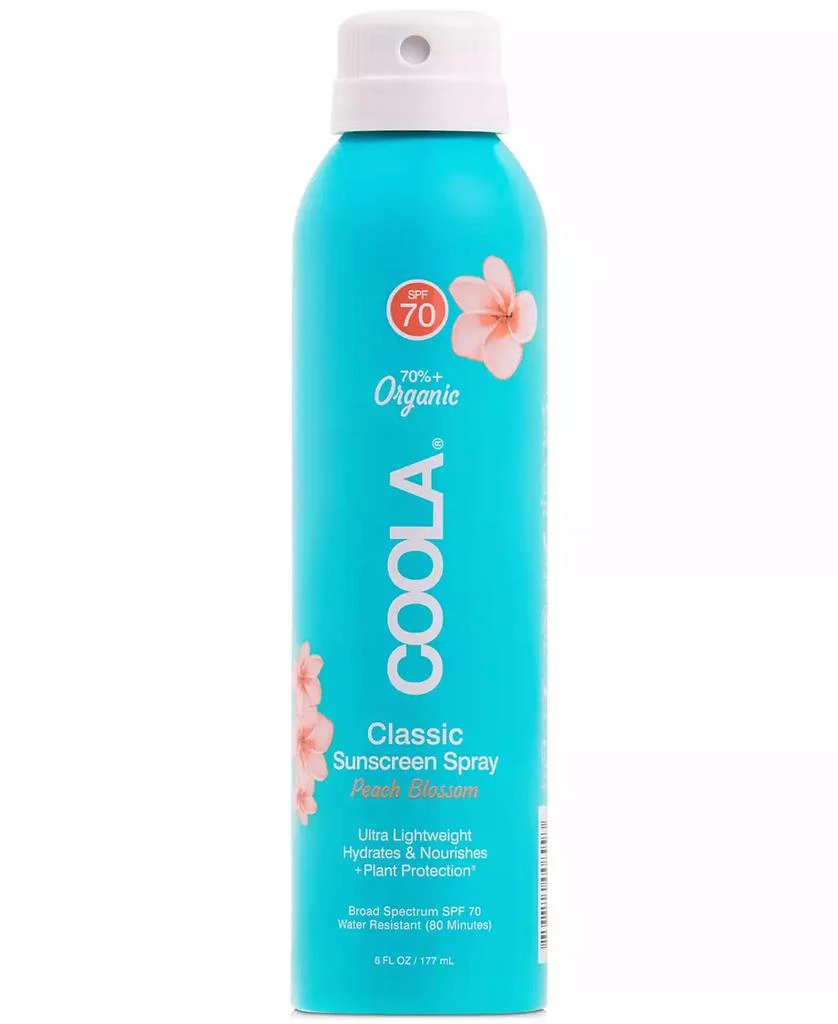 Coola Classic Body Sunscreen Spray SPF 70 - Peach Blossom, 6 oz. 1