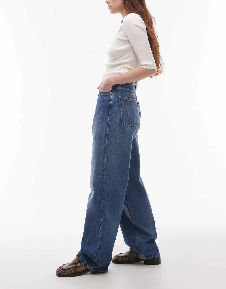 ARKET ARKET Amber barrel leg jeans in aged washed blue 2
