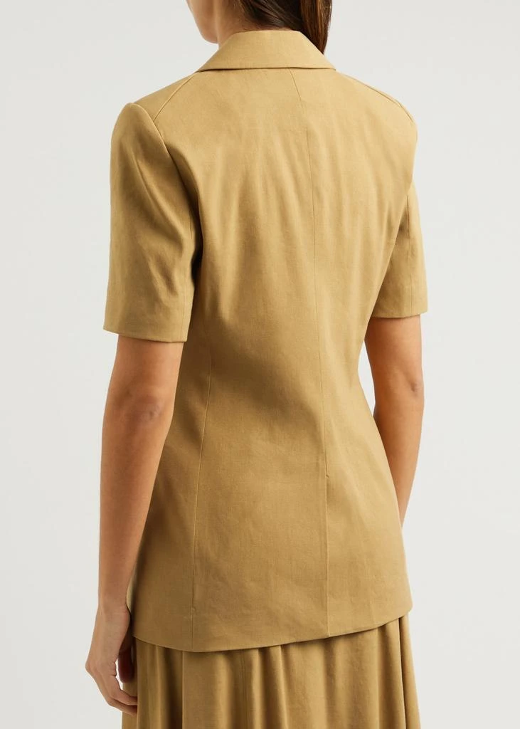 VERONICA BEARD Atwood linen-blend Dickey blazer 3