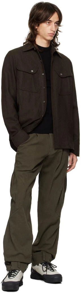 Hyein Seo Brown Cotton Cargo Pants 4