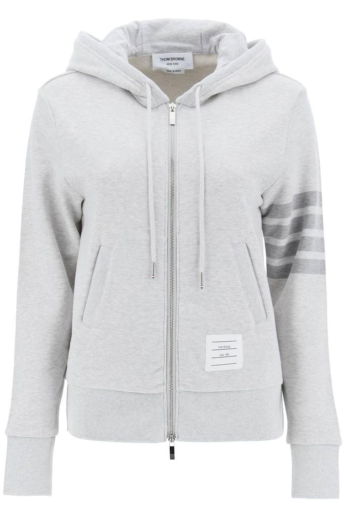 Thom Browne 4-bar hoodie with zipper and