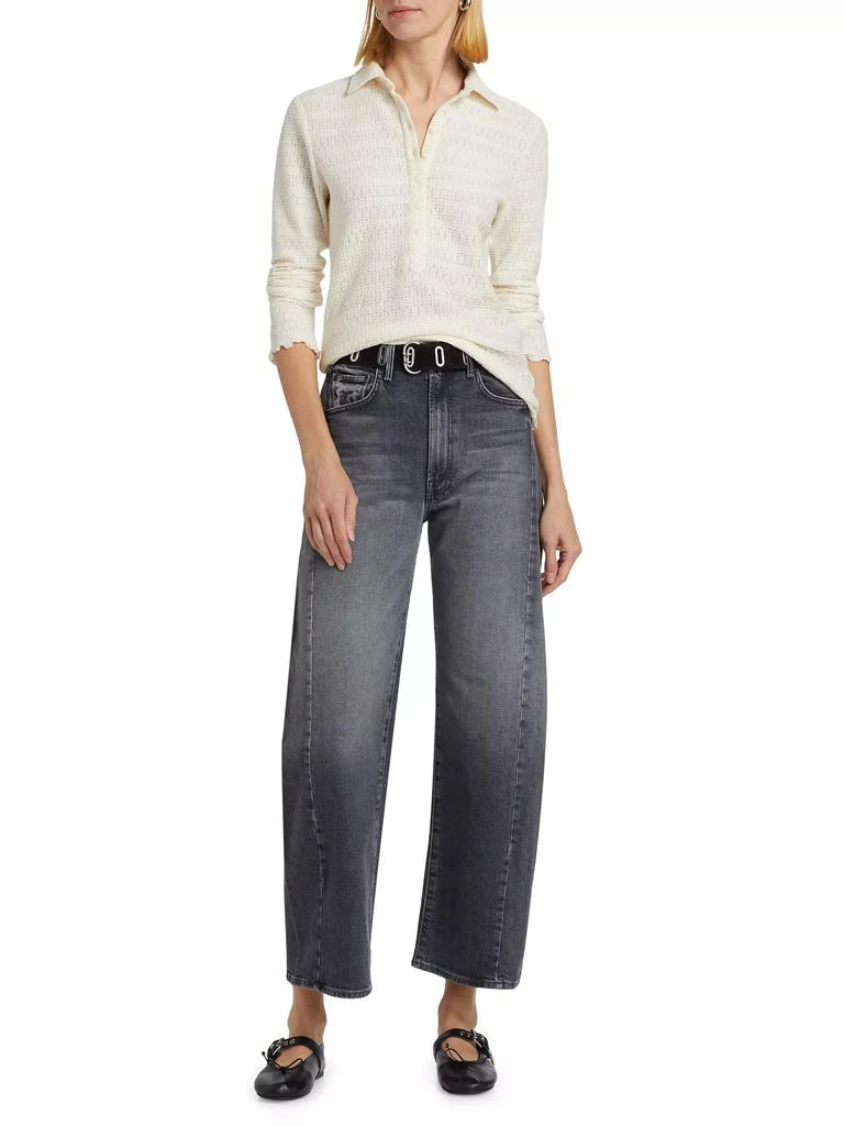 Rag & Bone Julia Pointelle-Knit Polo 2