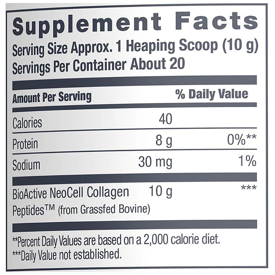 NeoCell Powder Type 1 & 3 Super Unflavored Collagen Unflavored 3