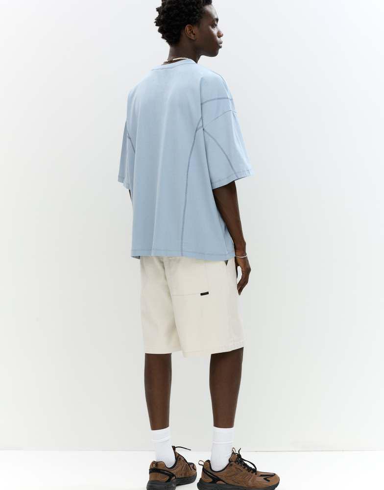 Pull&Bear Pull&Bear bermuda shorts with drawstrings in sand