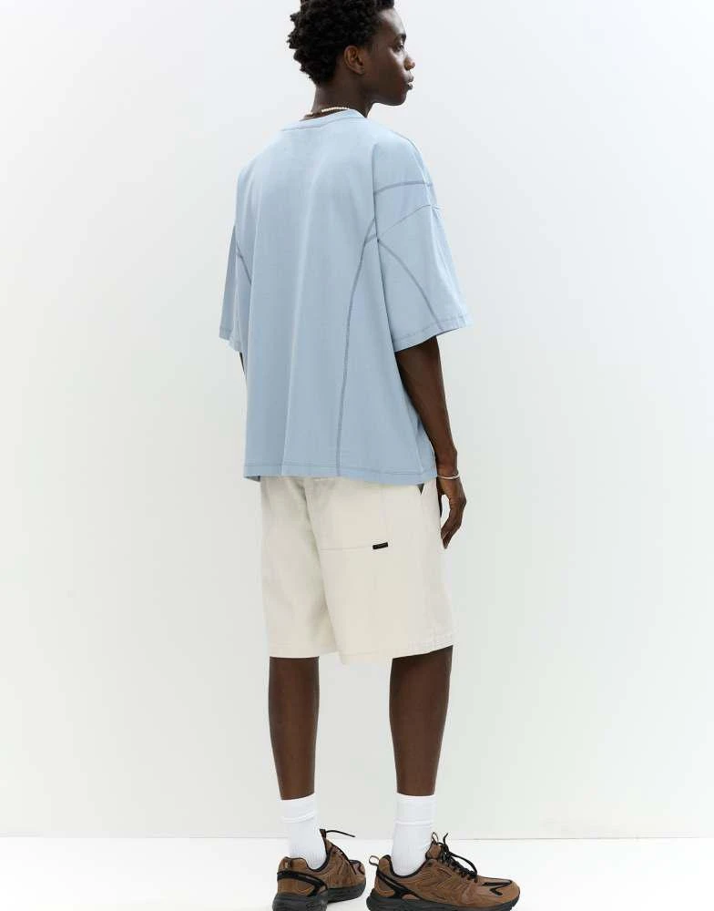 Pull&Bear Pull&Bear bermuda shorts with drawstrings in sand 2