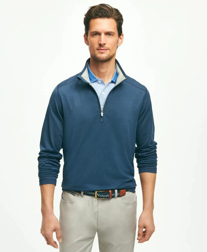 Brooks Brothers Performance Series Half-Zip Jersey Shirt 2
