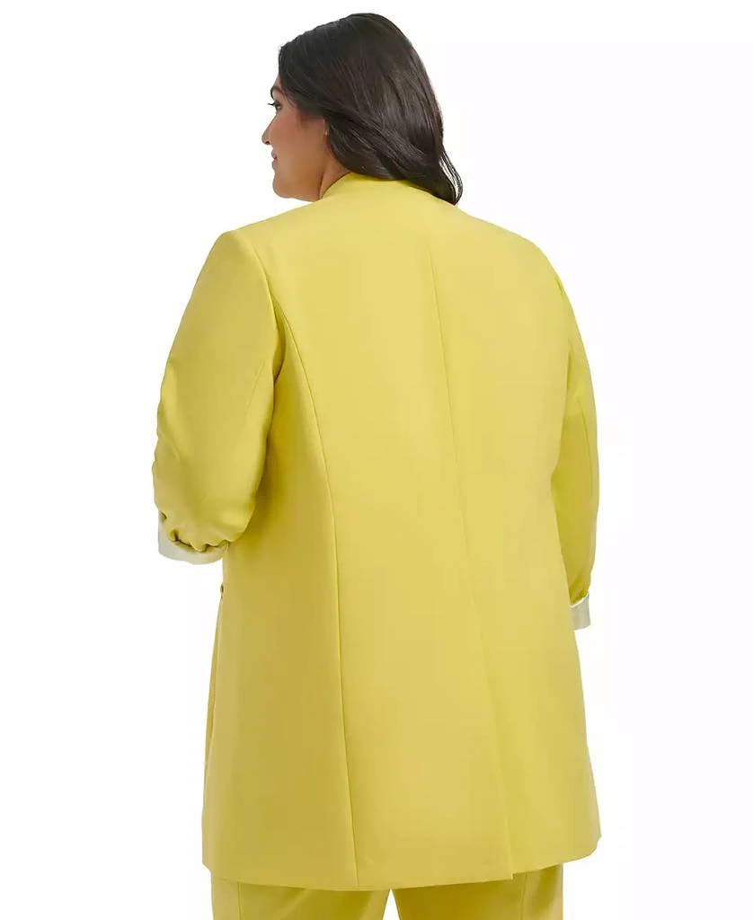 Calvin Klein Plus Size Solid Open Front Topper Jacket 2