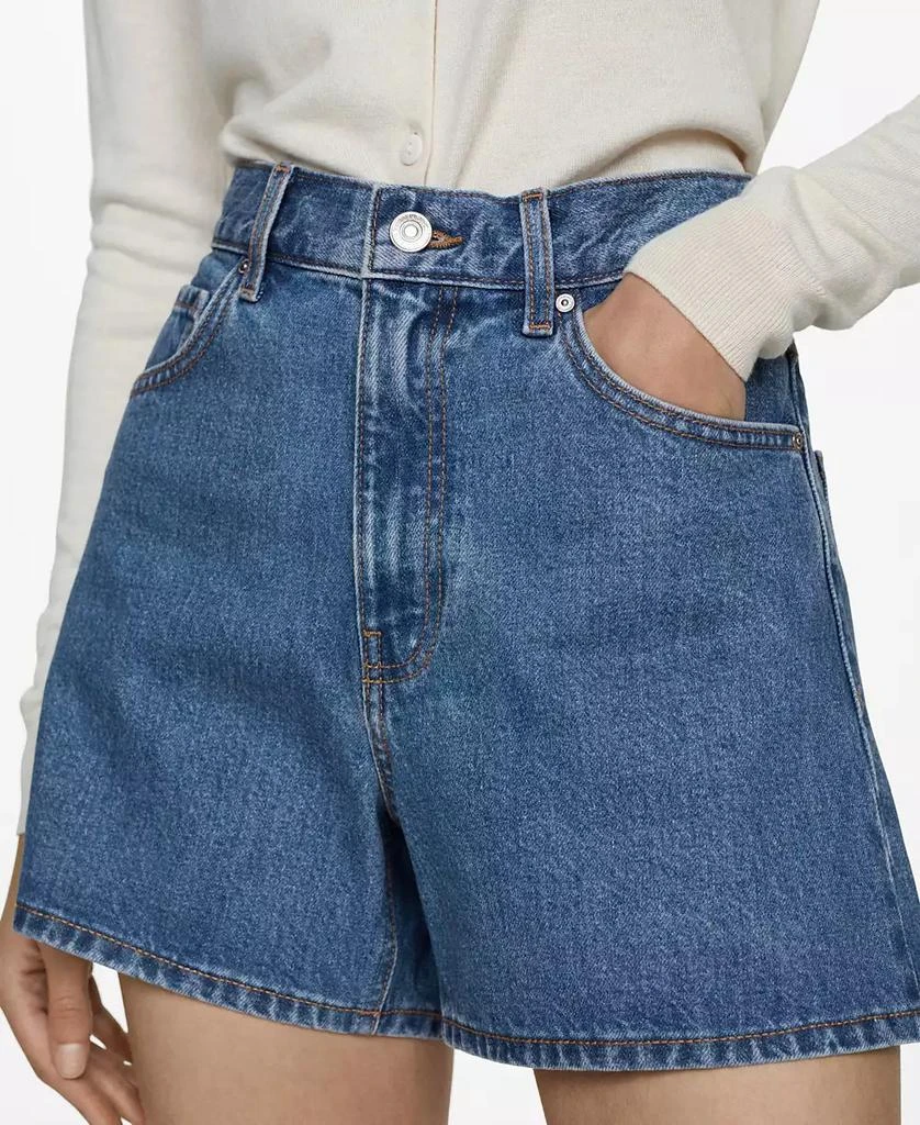 Mango Women's High-Rise Denim Shorts 1