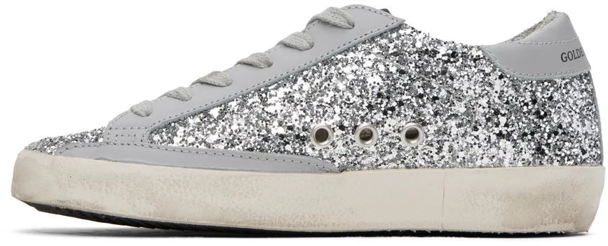 Golden Goose SSENSE Exclusive Silver Super-Star Classic Sneakers 3