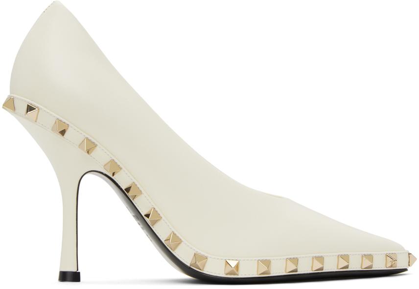 Valentino Off-White Rockstud Heels