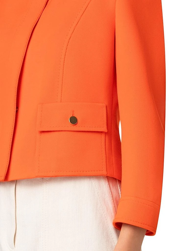 Akris Wool Tricotine Boxy Jacket 9