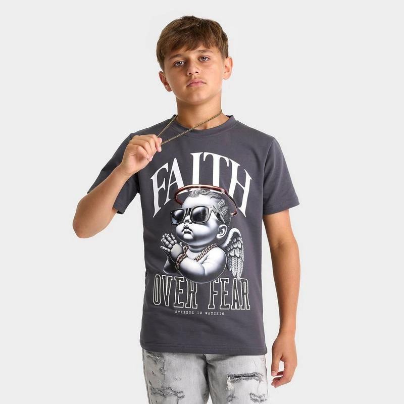 Streetz Iz Watchin Kids' Streetz Iz Watchin Faith Over Fear T-Shirt 1