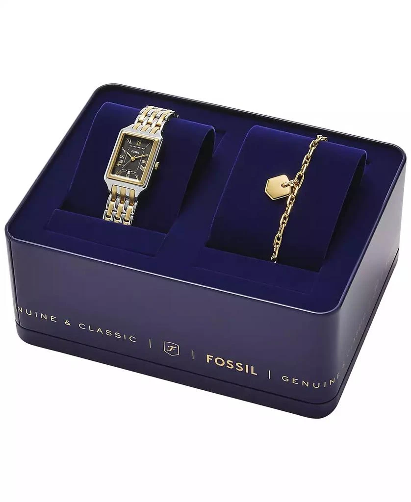 Fossil Women's Raquel Three-Hand Date Two-Tone Stainless Steel Watch and Bracelet Set, 23mm 4