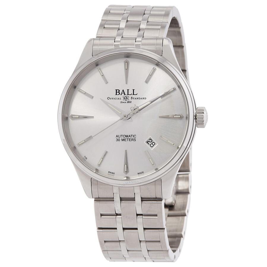 BALL Watch Open Box - Ball Trainmaster Legend Automatic Silver Dial Watch NM9080D-S1J-SL