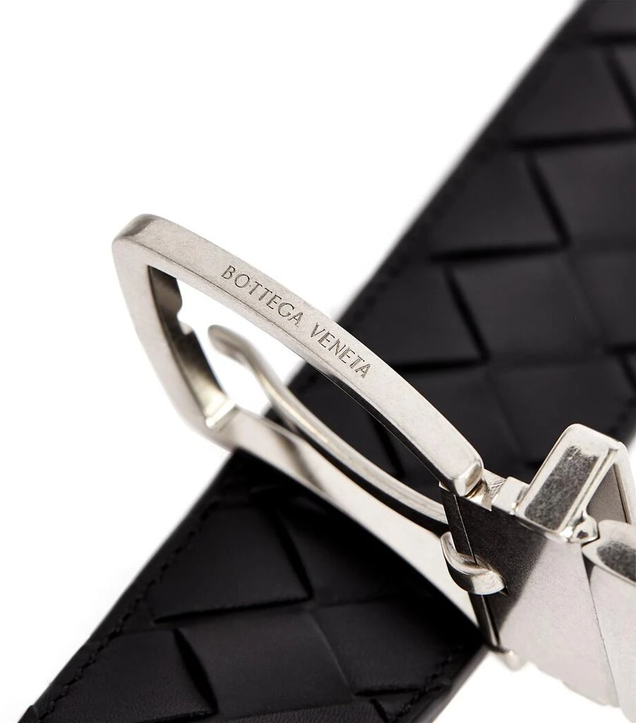 Bottega Veneta Leather Intrecciato Belt 4