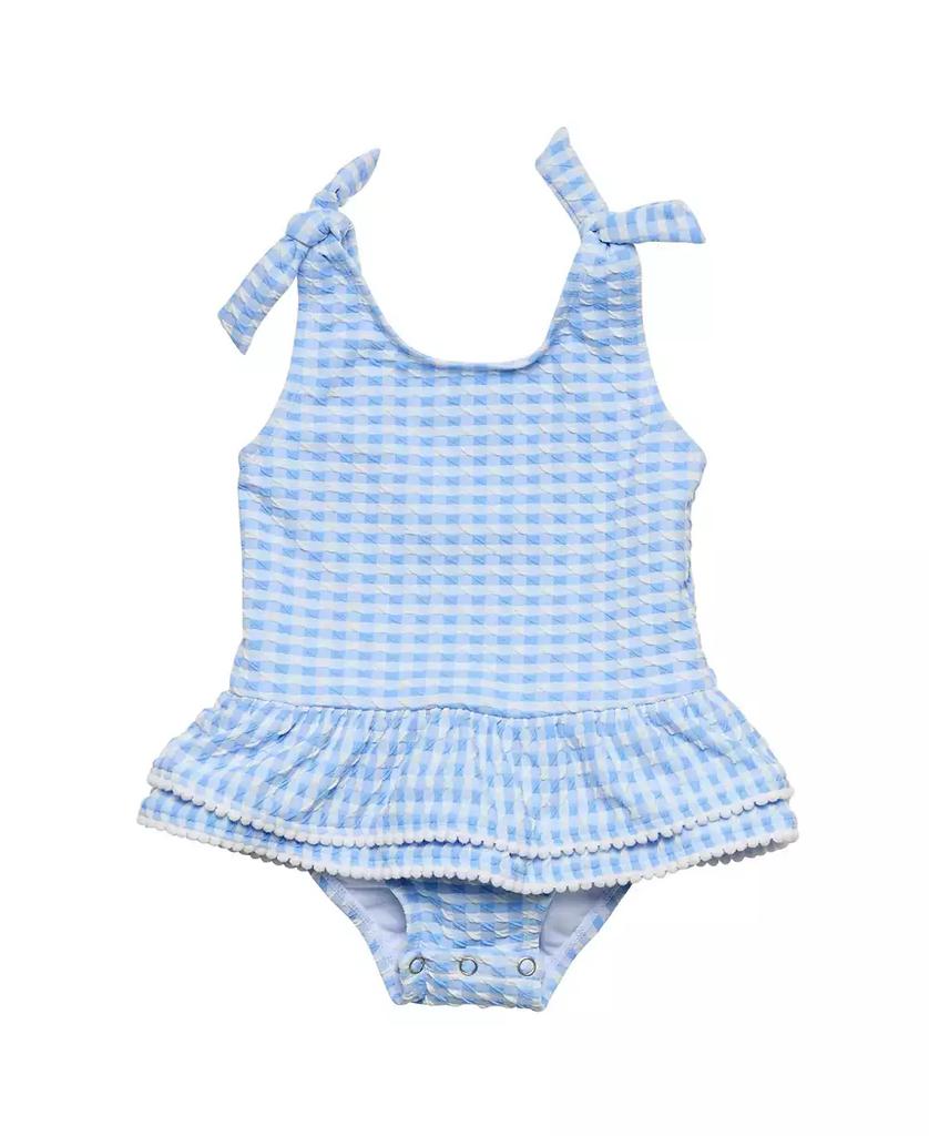 Snapper Rock Little Girls Seaside Gingham Skirt Swimsuit