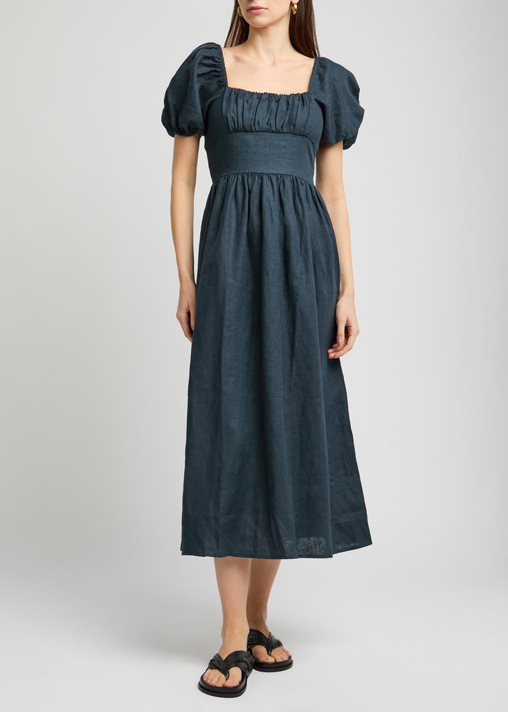 Faithfull the Brand Dalia linen midi dress