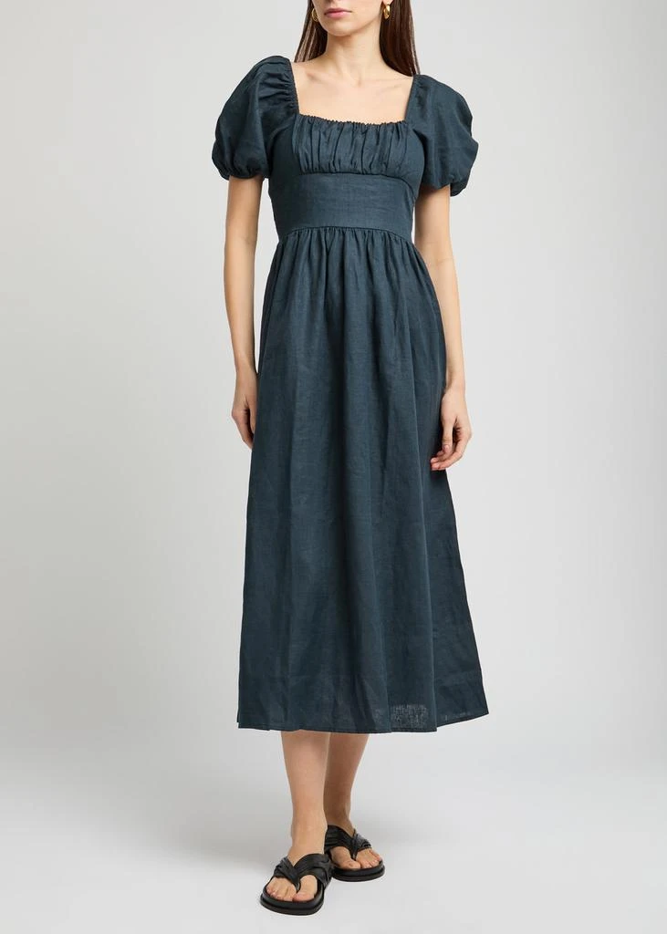 FAITHFULL THE BRAND Dalia linen midi dress 2