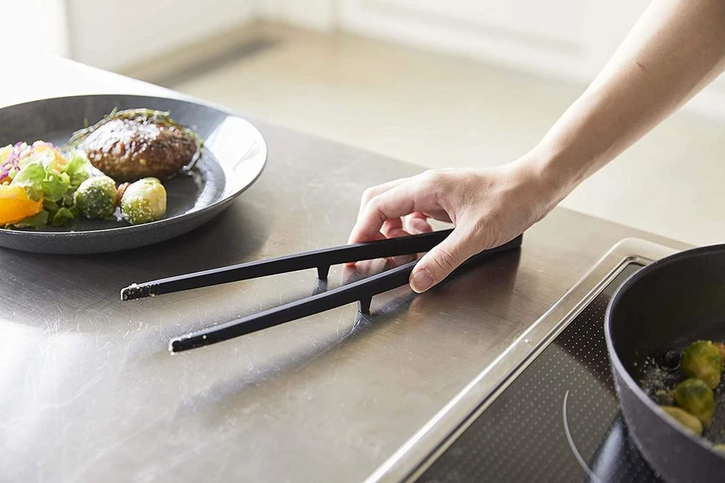 Yamazaki Home Floating Utensil - Four Styles, Silicone, Tweezer, Dishwasher Safe, Floating Design, No Assembly 5