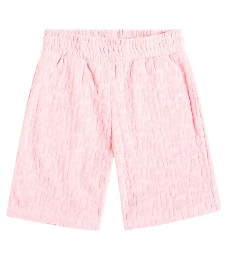 Marc Jacobs Monogram jacquard cotton-blend terry shorts 1