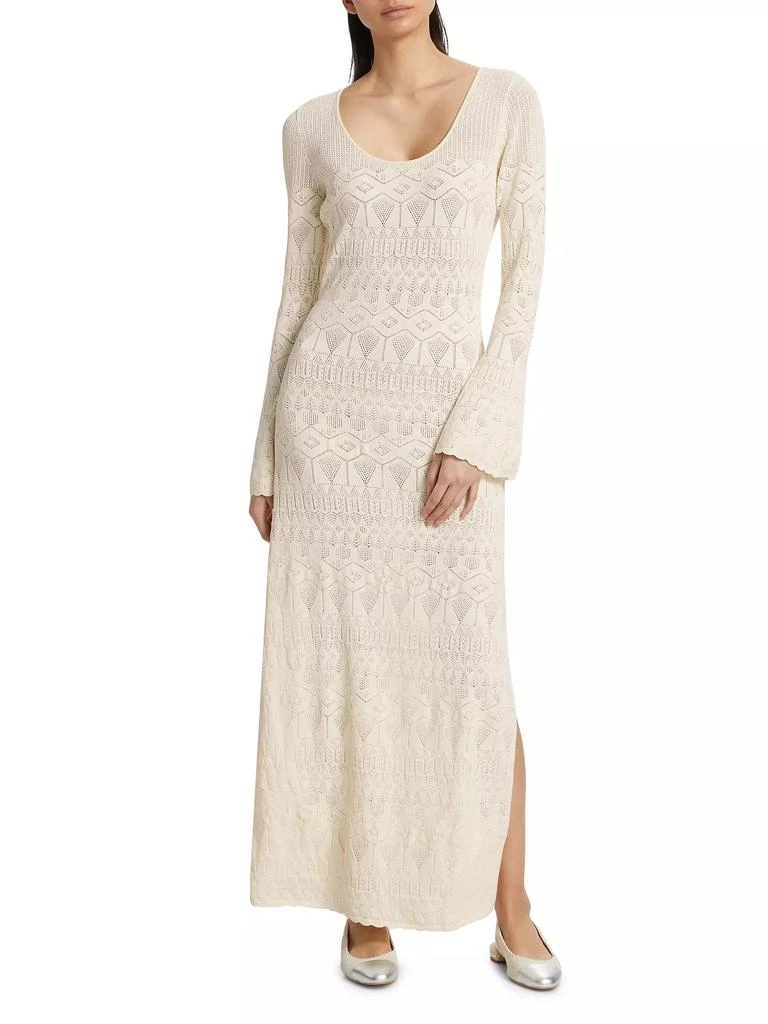 FIGUE Amanda Pointelle-Knit Dress 3