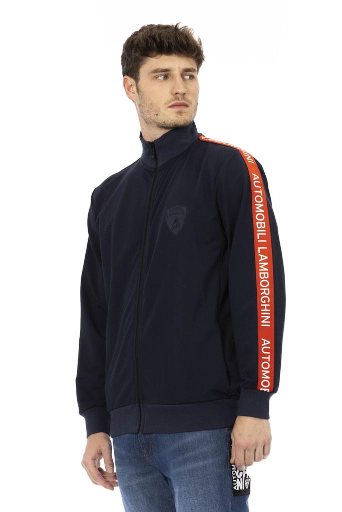 AUTOMOBILI LAMBORGHINI Automobili Lamborghini Blue Cotton Sweater