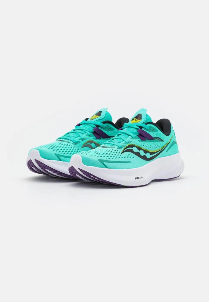 Saucony Women's Ride 15 Running Shoes - Wide Width In Cool/acid 2