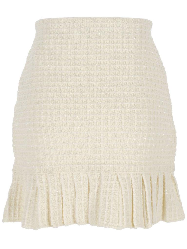 Self Portrait Self-Portrait Textured Knit Mini Skirt