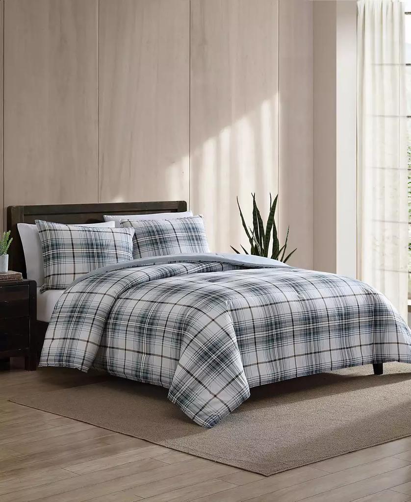 Eddie Bauer Alder Plaid Reversible 3 Piece Comforter Set