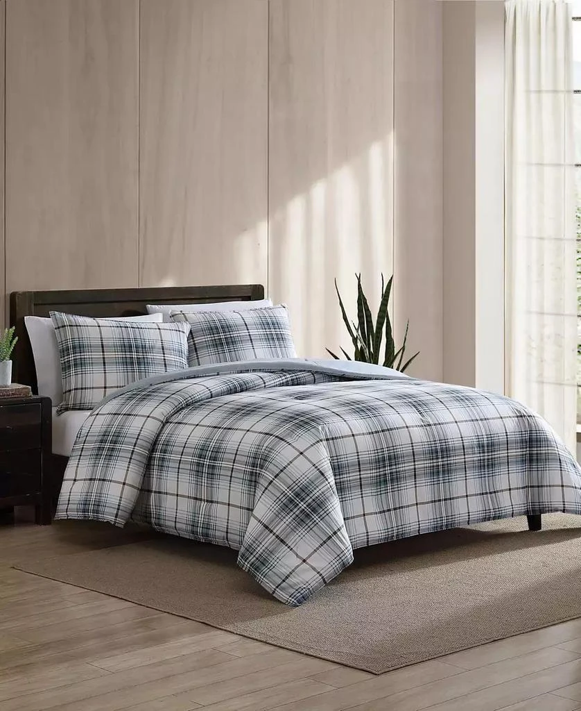 Eddie Bauer Alder Plaid Reversible 2 Piece Comforter Set 2