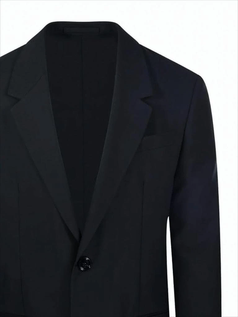 AMI Tailored Black Wool Suit Jacket with Notched Lapel 4