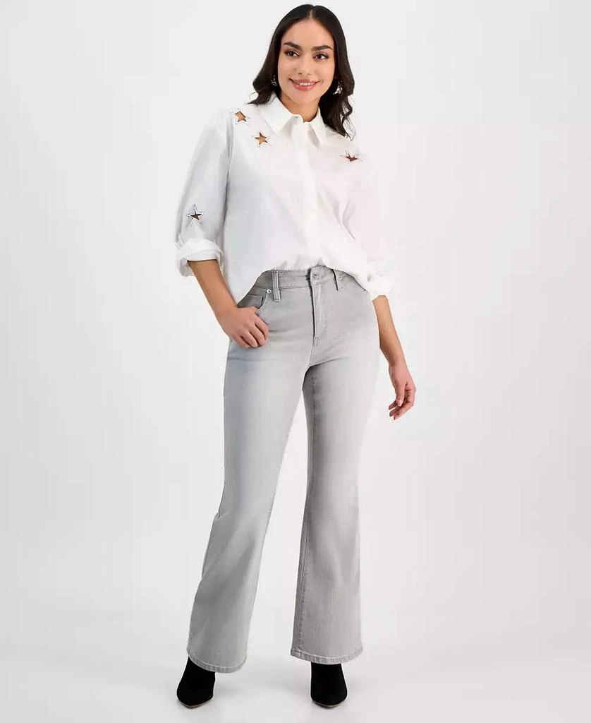 INC International Petite High-Rise Flare Jeans, Exclusively at Macy's 1