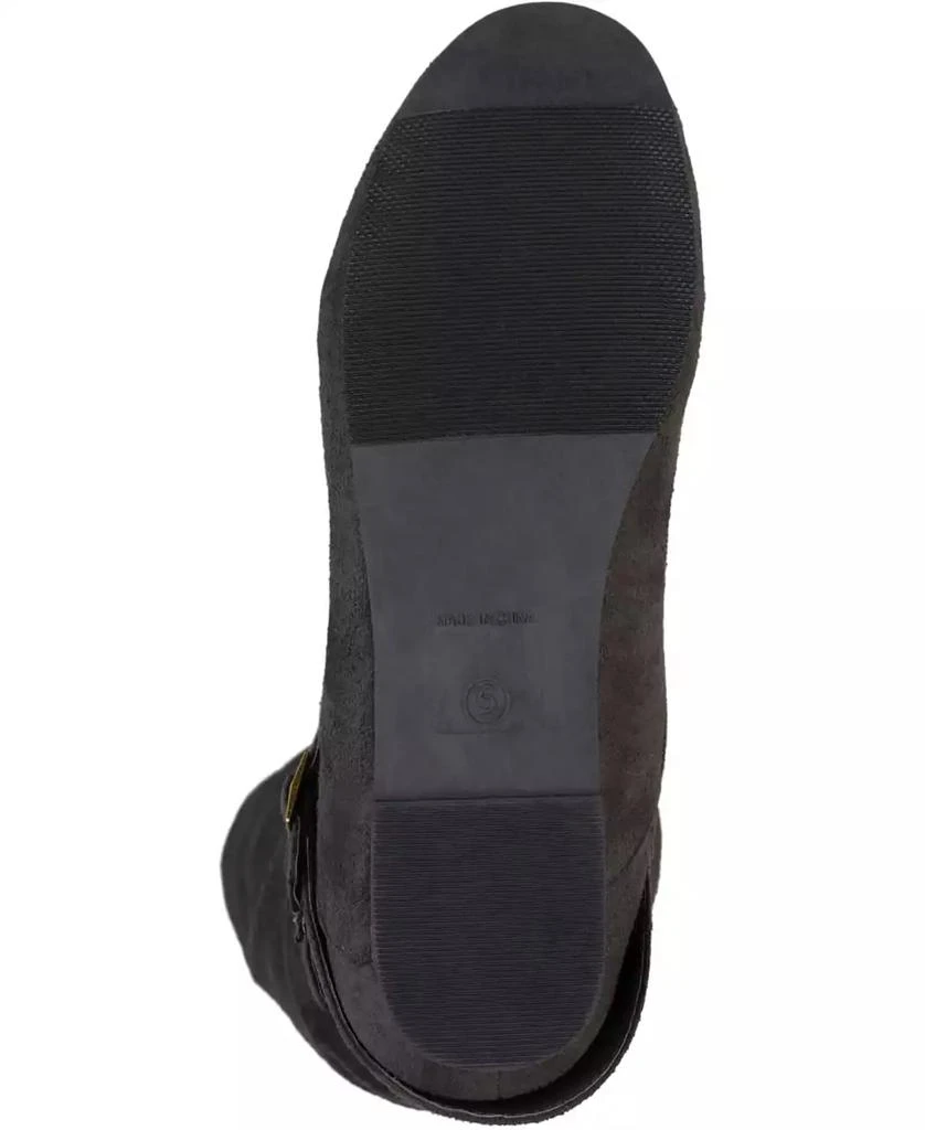 Journee Collection Women's Shelley Rouched Buckle Mid Shaft Boots 10