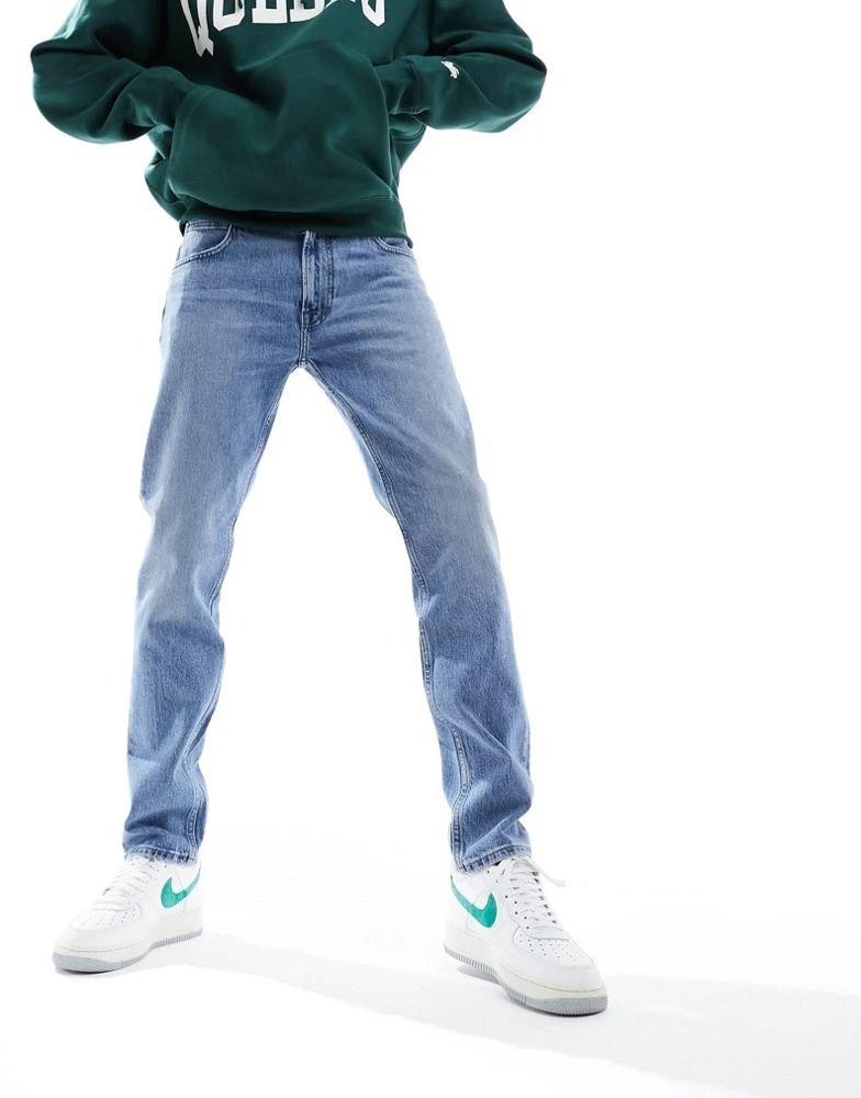 LEE Lee Rider slim fit jeans in downtown light wash 3
