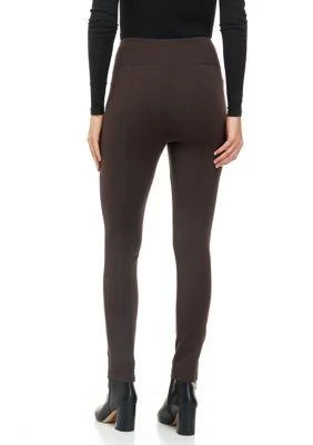 philosophy Womens Ponte High Rise Front Seam Leggings 2