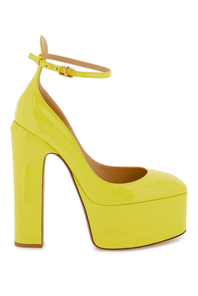 Valentino tan-go patent leather platform pump 1